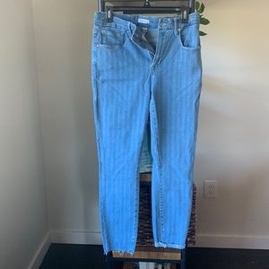 NWOT Good American pinstripe skinny 30
